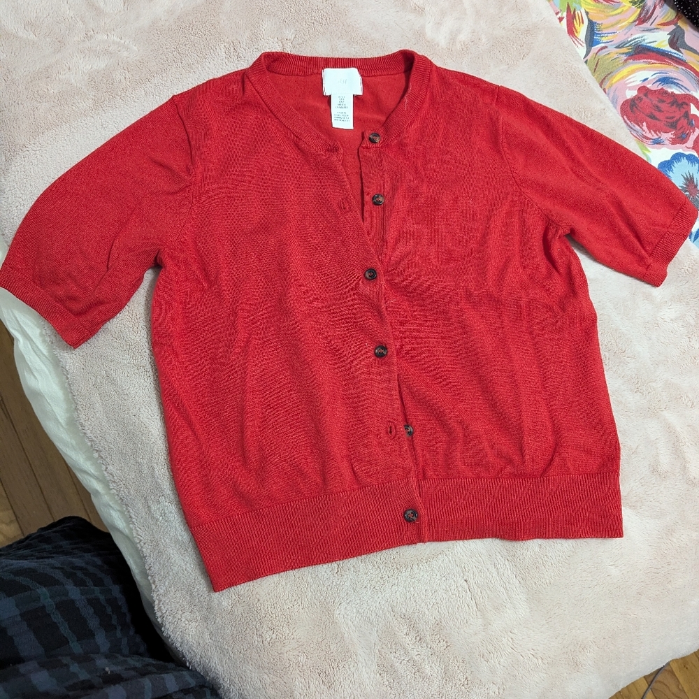 H&M Red Cardigan